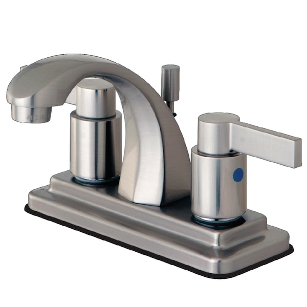 4" Centerset Bathroom Faucet, Brushed Nickel
